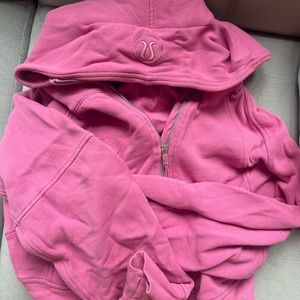 Pink Quarter Zip Scuba (with hood)